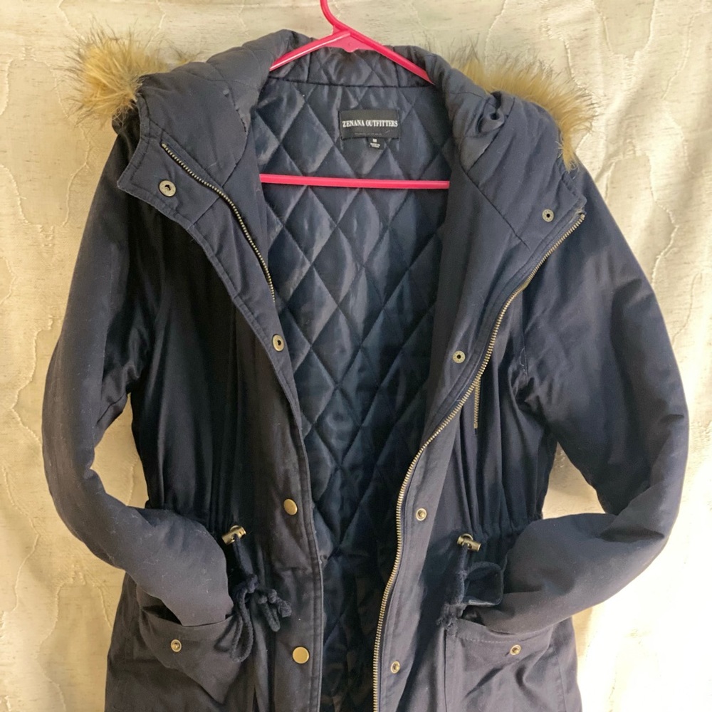 Navy Blue Winter Coat